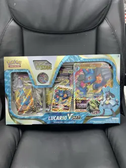 Pokemon TCG Lucario VStar Premium Collection Box Sealed - Image 1