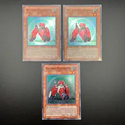 YuGiOh 3x Playset Machina Peacekeeper SDMM-EN003 Super Rare 1st Edition - Image 1