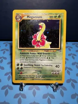 Meganium Holo Swirl Rare 11/111 - Pokemon - Neo Genesis NM / LP - Image 1