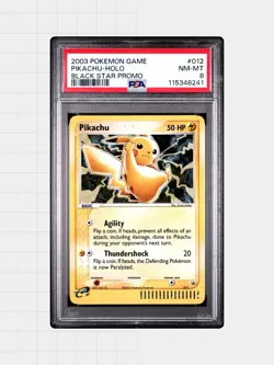 2003 Pokemon Nintendo Black Star Promo Pikachu Holo #012 PSA 8 - Image 1
