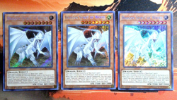 YuGiOh! 3x Dragon Spirit of White LCKC-EN018 1st Edition NM/VNM SCR Playset - Image 1