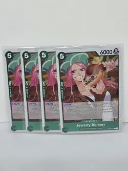 4x Play Set Jewelry Bonney Extra Booster One Piece Heroines Edition EB03-017 NM - Image 1