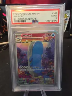 Wailord #162 - Pokemon Journey Together - PSA 9 Mint - Rare TCG Card - Image 1