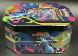 Pokemon Trading Card Game TCG Mega Charizard X Ex Tin Factory Sealed - Image 3