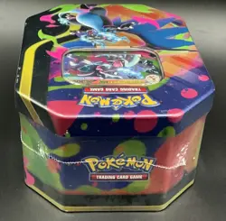 Pokemon Trading Card Game TCG Mega Charizard X Ex Tin Factory Sealed - Image 4