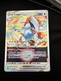 Lugia v Star 139/195 Sword & Shield Silver Tempest Holo Card PSA CGC - Image 1
