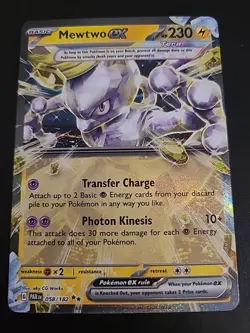 Mewtwo ex 058/182 Paradox Rift - Double Rare Holo Card - Pokemon TCG NM - Image 1