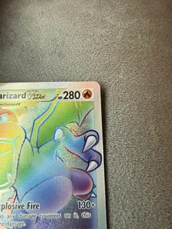 Pokemon TCG - Charizard VSTAR Rainbow Secret Rare Card Brilliant Stars 174/172 - Image 3