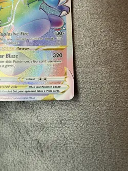 Pokemon TCG - Charizard VSTAR Rainbow Secret Rare Card Brilliant Stars 174/172 - Image 5