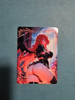Beautiful Waifu Glow Card -Rias Gremory -Goddess ACG Custom DIY Fan Art Card - Image 2