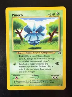 Pineco 61/75 Neo Discovery Regular Common Card Pokemon TCG - Image 1