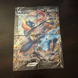Pokemon TCG Greninja V-Union Holo Card Set of 4, SWSH Promo Cards SWSH155-158 - Image 1