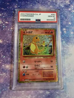 PSA 10 Charmander #001 TCG Classic Japanese Holo Pokemon Card - Image 1