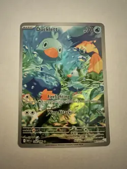 Pokemon TCG Ducklett Illustration Rare Card 109/086 Sv: White Flare - Image 1