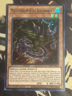 Yugioh: Millennium-Eyes Illusionist LDS1-EN045 Ultra Rare Purple 1st Edition NM - Image 1