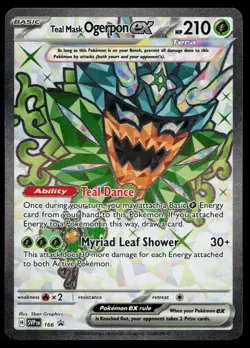 Teal Mask Ogerpon ex - 166 SV: Scarlet & Violet Promo Cards Holo Pokemon Card - Image 1