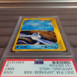 PSA9 Articuno 1st Edition 045/048 Pokemon Card From Japan Old Back Rare - Image 3
