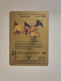 Pokemon TCG Charizard 150HP, Gold Foil 11/108 Dragon Card 200 Attack - Image 1