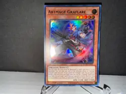 2020 Yugioh! Artmage Graflare DUAD-EN010 Duelist's Advance Super Rare Card NM+ - Image 1