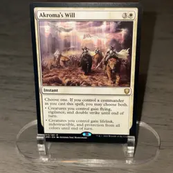 Akroma's Will Commander Legends Rare Instant Regular White 003/361 MTG (B) - Image 1