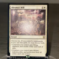 Akroma's Will Commander Legends Rare Instant Regular White 003/361 MTG (B) - Image 2