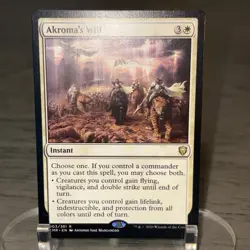 Akroma's Will Commander Legends Rare Instant Regular White 003/361 MTG (B) - Image 3