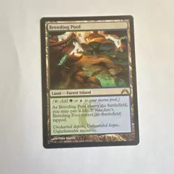 WOTC Breeding Pool Gatecrash Rare Land Blue Green Regular English 2013 MTG - Image 1