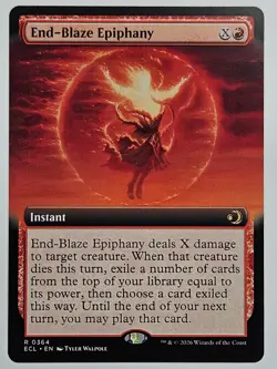 MTG Lorwyn Eclipsed - ECL 364 End-Blaze Epiphany (Extended Art) - Rare - Image 1