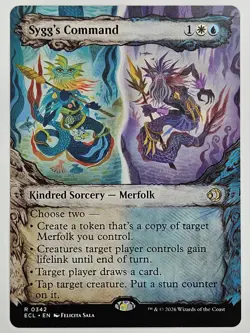 MTG Lorwyn Eclipsed - ECL 342 Sygg's Command (Showcase) - Rare - Image 1