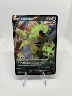 TYRANITAR V SWSH109 SWORD & SHIELD POKEMON (PROMO ULTRA RARE, NM) - Image 1