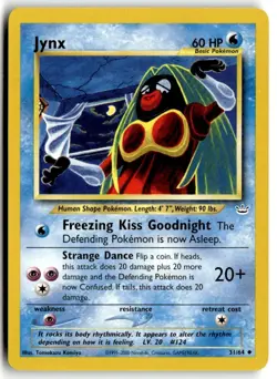 2001 Pokemon - Neo Revelation Jynx #31/64 - Image 1