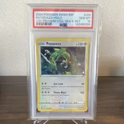 Pokemon Rayquaza SWSH029 Sword & Shield Promo Holo PSA 10 2024 Card - Image 1