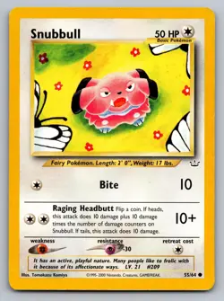 SNUBBULL 55/64 COMMON NEO REVELATION POKEMON LP - Image 1