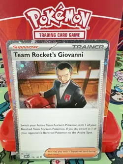 Pokemon Team Rocket's Giovanni 174/182 Cosmos Holo NM - Image 1