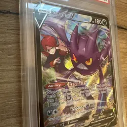 2022 POKEMON SWORD & SHIELD LOST ORIGIN #TG20 FULL ART/CROBAT V PSA 10 - Image 3