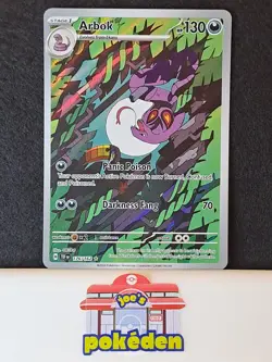 Arbok 176/162 Sv05: Temporal Forces Illustration Rare Pokemon TCG NM/MT - Image 1