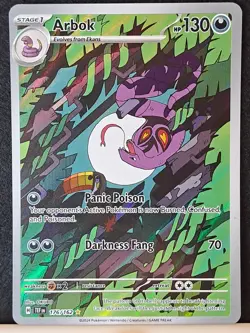 Arbok 176/162 Sv05: Temporal Forces Illustration Rare Pokemon TCG NM/MT - Image 4