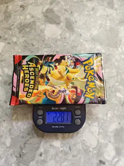 HEAVY! 22.81g Pokemon TCG Ascended Heroes Booster Pack (SEALED) god packU - Image 1