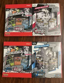 Sam’s Club Black Bolt & White Flare Binder + Poster Bundle - 2 Sealed Bundles - Image 1
