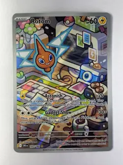 Pokemon: Rotom Illustration Rare IR Full Art Holo 197/182 Rivals (Near Mint) - Image 1