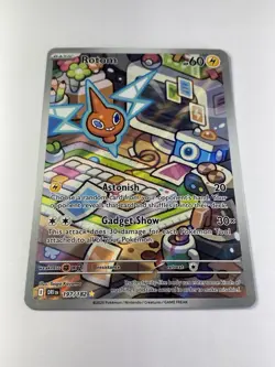 Pokemon: Rotom Illustration Rare IR Full Art Holo 197/182 Rivals (Near Mint) - Image 2