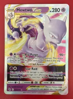 Mewtwo VSTAR 031/078 Pokemon TCG - Pokemon GO - Holo - NEAR MINT! - Image 1