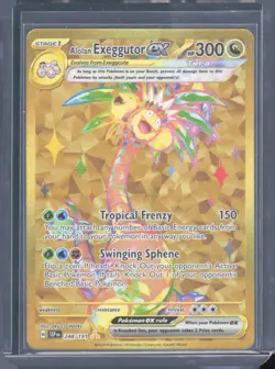 2024 Pokemon—Alolan Exeggutor ex #248/191 Surging Sparks—Hyper Rare Gold - Image 1