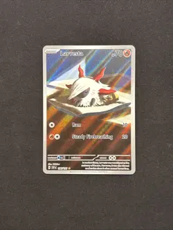Larvesta IR Holo 196/191 Pokemon Sv: Surging Sparks NM - Image 1