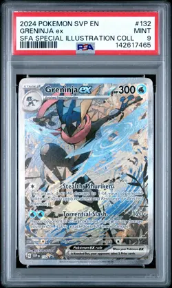 2024 POKEMON SVP EN-SV BLACK STAR PROMO #132 GRENINJA EX PSA 9 - Image 1