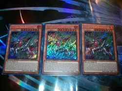 3x Fire King High Avatar Kirin 1st Edition Secret Rare RA05-EN032 Yu-Gi-Oh! - Image 1
