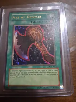 Yugioh Axe of Despair Unlimited Edition Ultra Rare MRL-002 LP - Image 1