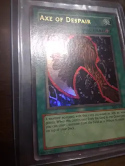 Yugioh Axe of Despair Unlimited Edition Ultra Rare MRL-002 LP - Image 3