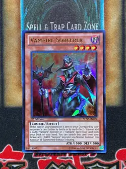 Yugioh Vampire Sorcerer SHSP-EN029 Ultra Rare 1st Ed LP - Image 1