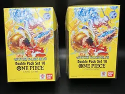 One Piece Card Game Adventure on Kami's Island Double Pack Set - OP10: Lot of 2 - Image 1